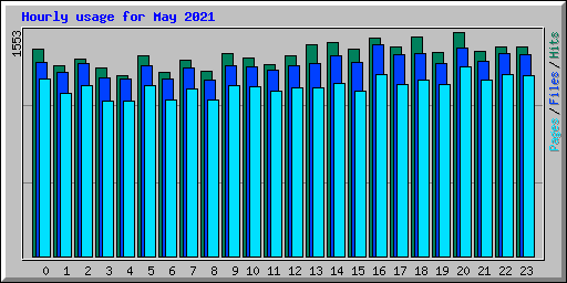 Hourly usage for May 2021