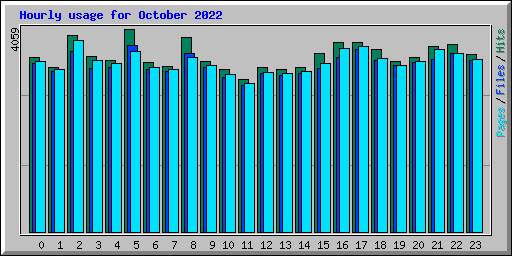 Hourly usage for October 2022