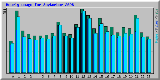 Hourly usage for September 2026